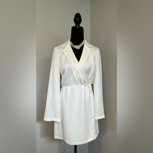 Bar III White Wrap Dress